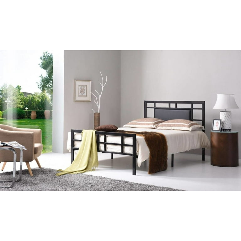 Hodedah Complete Black Metal Bed Multiple Sizes Walmart