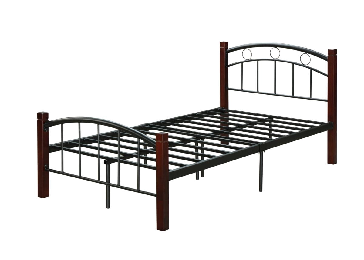 Hodedah Complete Metal Bed, Queen Size