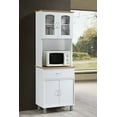 thumbnail image 1 of Hodedah Free Standing Kitchen Cabinet, White, 1 of 7