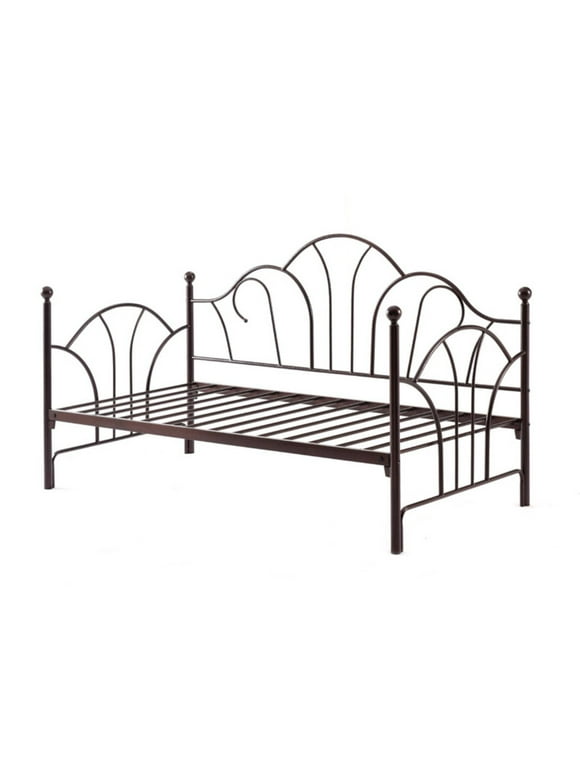Hodedah Imports Metal Scroll Daybed, Bronze Finish