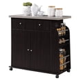 thumbnail image 1 of Modern Indoor Furniture Kitchen Cart with Spice Rack, 1 of 8