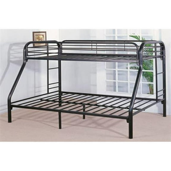 Hodedah Sc4006 Black Twin - Full Size Metal Bunk Bed