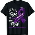 thumbnail image 1 of Hodgkin's Lymphoma Awareness Her Fight Is Our Fight T-Shirt, 1 of 7