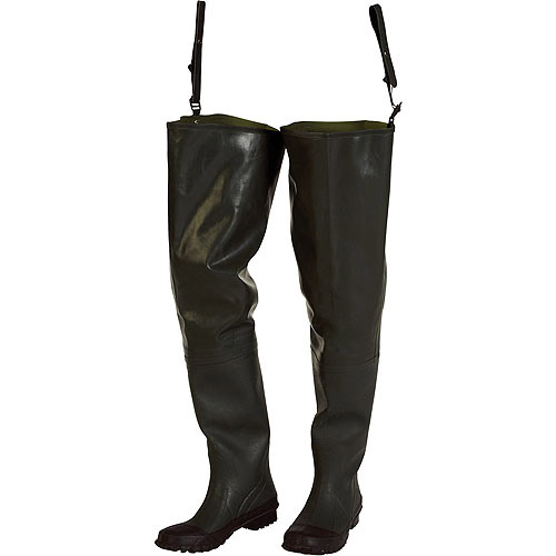 Hodgman Green Rubber Hip Wader, Cleated Sole - image 1 of 1