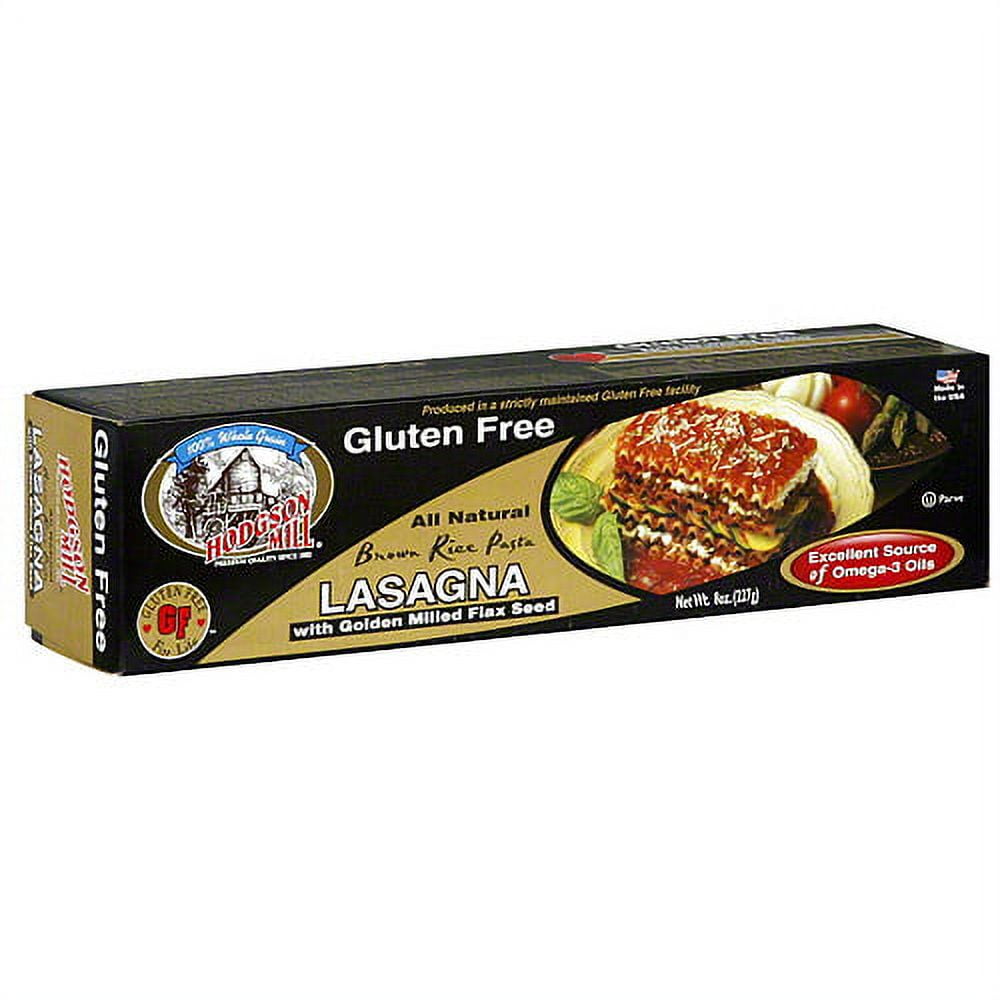 Hodgson Mill Brown Rice Lasagna With Golden Milled Flax Seed, 8 oz