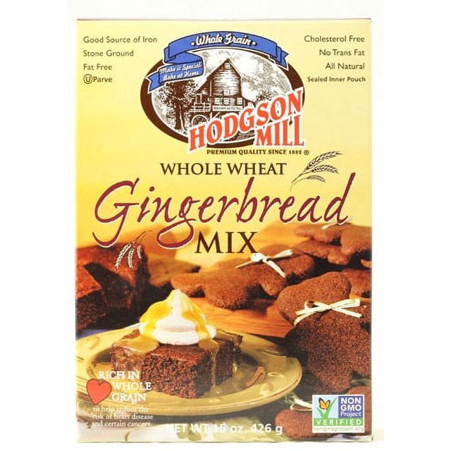 Hodgson Mill Whole Wheat Gingerbread Mix, 15 Ounce Units
