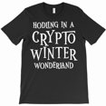 thumbnail image 1 of Hodling In A Crypto Winter Wonderland Funny Blockchain Bitcoin Graphic T-Shirt G6177, Up to 5XL, 1 of 2