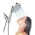 thumbnail image 1 of Hodvit High Pressure Handheld Showerhead, 10 Spray Modes, with 60" Stainless Steel Hose, New, 1 of 8