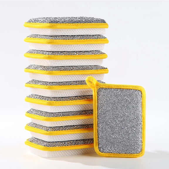 Hodwiequ 20Pcs Kitchen Dish Sponge, Washing Up Pad,Dual-Sided Rough Scrubbers With Hanging Strap For Washing Dishes Cleaning Kitchen Scratch Kitchen Scrubber/Wiper B
