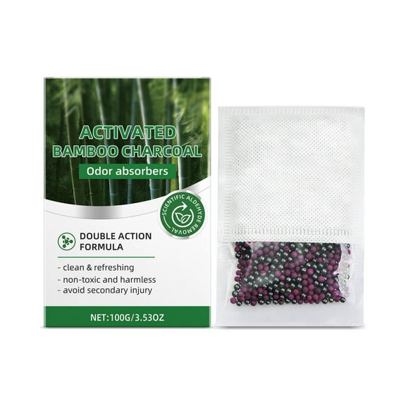 Hodwiequ Activated Charcoal Odor Absorber Natural Charcoal Bags Odor Absorber For Fresh Home Closet Shoes Car Bamboos Charcoal Purifying Bag Effectively Remov As Shown Free Size