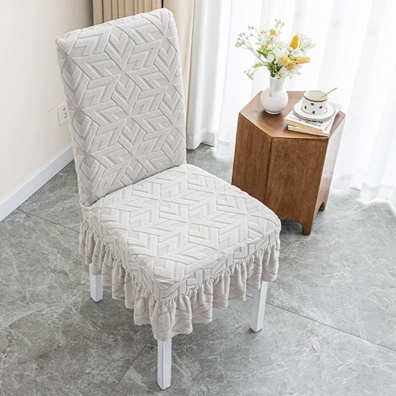 Hodwiequ Arrows Patterns Stretch Skirt Chair Cover Home Dining Chair Cover All-Season Skirt Chair Cover Living Room Stool Cover Gray 55X46Cm