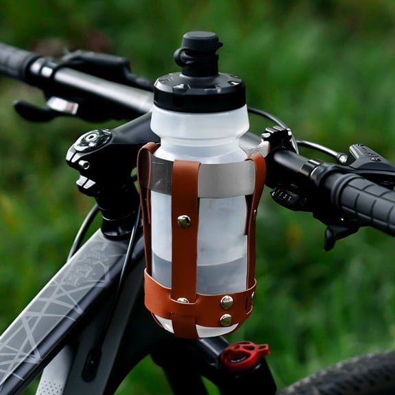 Hodwiequ Bike Cup Holder, Universal Cup Holder 2-In-1 Cup Phone Holder For Stroller, Bike, Wheelchair, Walker, Scooter Brown Free Size