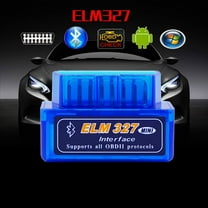 Hodwiequ Bluetooth Mini Elm327 Obd2 Auto Car Obd2 Diagnostic Interface Scanner Tool Blue