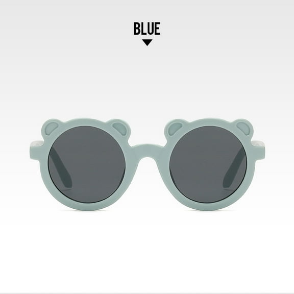 Hodwiequ Child Sunglasses Baby Cute Bear Sunglasses Kid Photo Glasses Specificati Blue