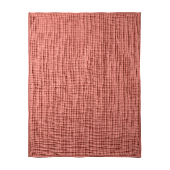 Hodwiequ Cotton Gauze Bath Towel Blanket 2 In 1, Soft Dry Multi Purpose Muslin Throw For Bathroom Travel Home Pink 160*200Cm