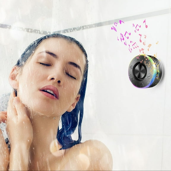 Hodwiequ Portable Bluetooth Speaker, Bluetooth 5.4 Wireless Speaker With 20W Hd Loud Stereo Sound, 15H Playtime, Ip7 Waterproof, Led Lights, Tws Pairing, Built-In Mic, For Or, Home Black Free Size