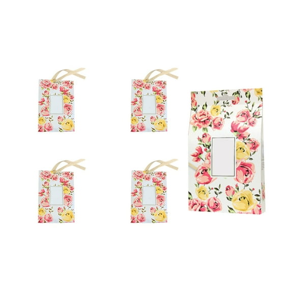 Hodwiequ Sachets Bag Deodorizing Aromatherapy Sachets Car Wardrobe Clothes Wardrobe Long Lasting Fragrances 4 Pack Red Free Size