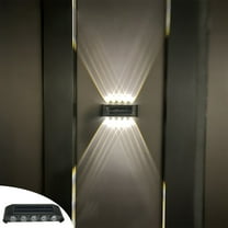 Hodwiequ Solar Wall Lanterns Outdoor Solar Powered Sconce Lights Wall Mount Vintage Outdoor Wall Lantern Lamp For Garden Patio Garage Front Door Black Free Size