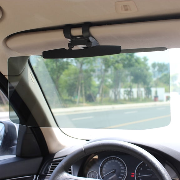 Hodwiequ Sun Visor Extender For Cars, Uv400 Sun Blocker Universal Clip Extension, Car Interior Protection Black Free Size