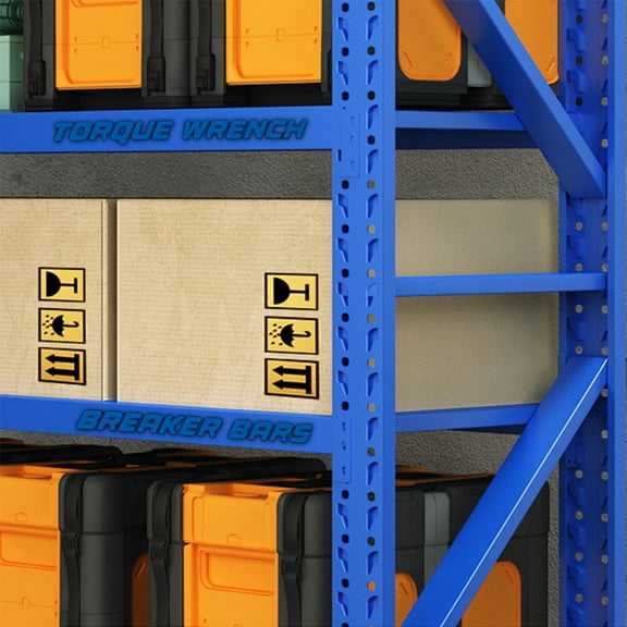 Hodwiequ Tool Box Organization Magnetic Labels Blue