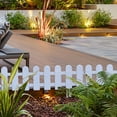 thumbnail image 1 of Hodwiequ White Plastic Garden Fence With 22 Pieces, Picket Fence Edgings For Lawn, Flowerbeds, Plant Borders, Decorative Yard White A, 1 of 7