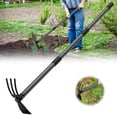 thumbnail image 1 of AEASKIEY Garden Hoe, Garden Rake Tool with 45 inch Adjustable Long Handle for Weeding, Hoe Cultivator 2 in 1 Hand Garden Tool, 1 of 7