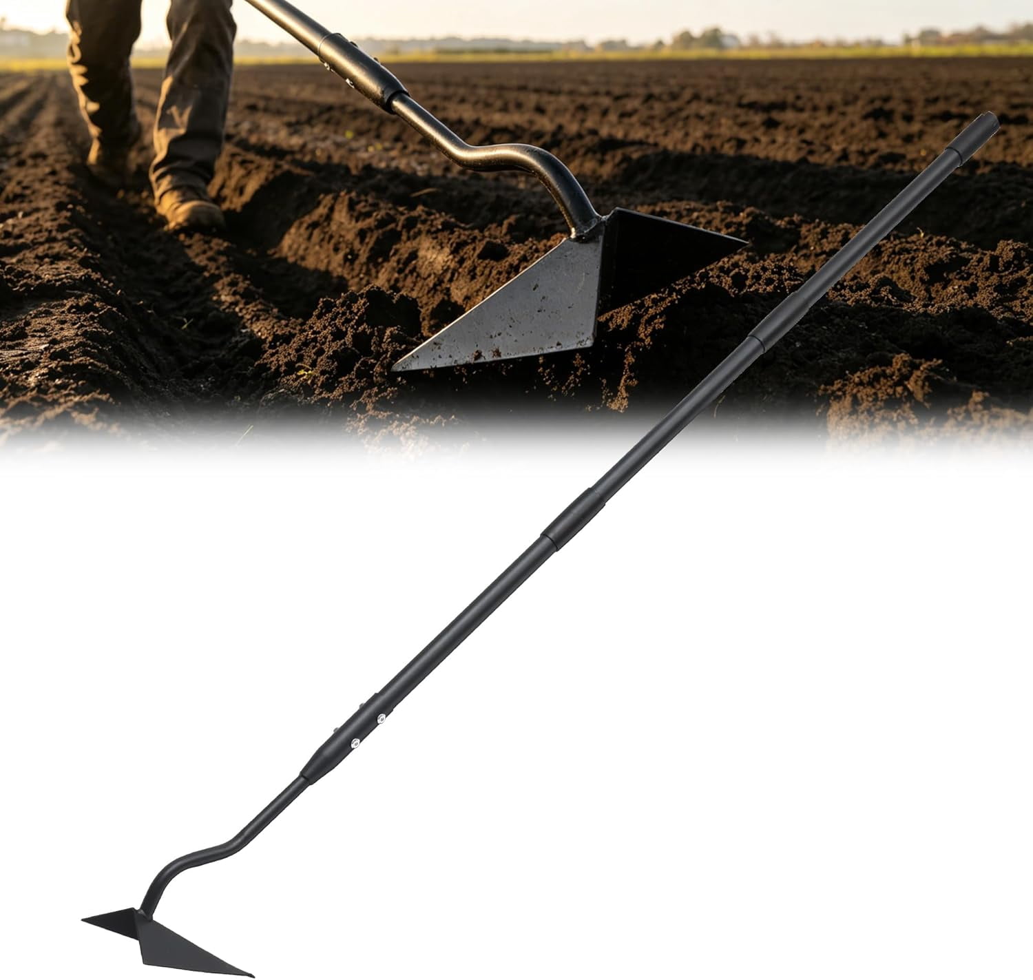 Garden Tool, Triangle Garden for Digging Cutting Trenches Loosen Soil ...