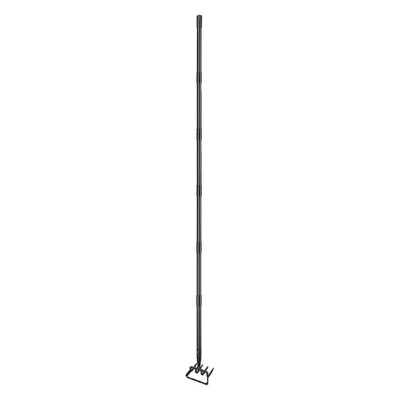 Hoe and Cultivator for Weeding, 2 in 1 Heavy Duty with Handle, Scuffle Garden Hoe with Rake, Metal Weeding Loop Hoe 2.4m