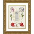 thumbnail image 1 of Hoefnagel, Bocskay 24x32 Gold Ornate Wood Framed with Double Matting Museum Art Print Titled - From the Model Book of Calligraphy-III, 1 of 4