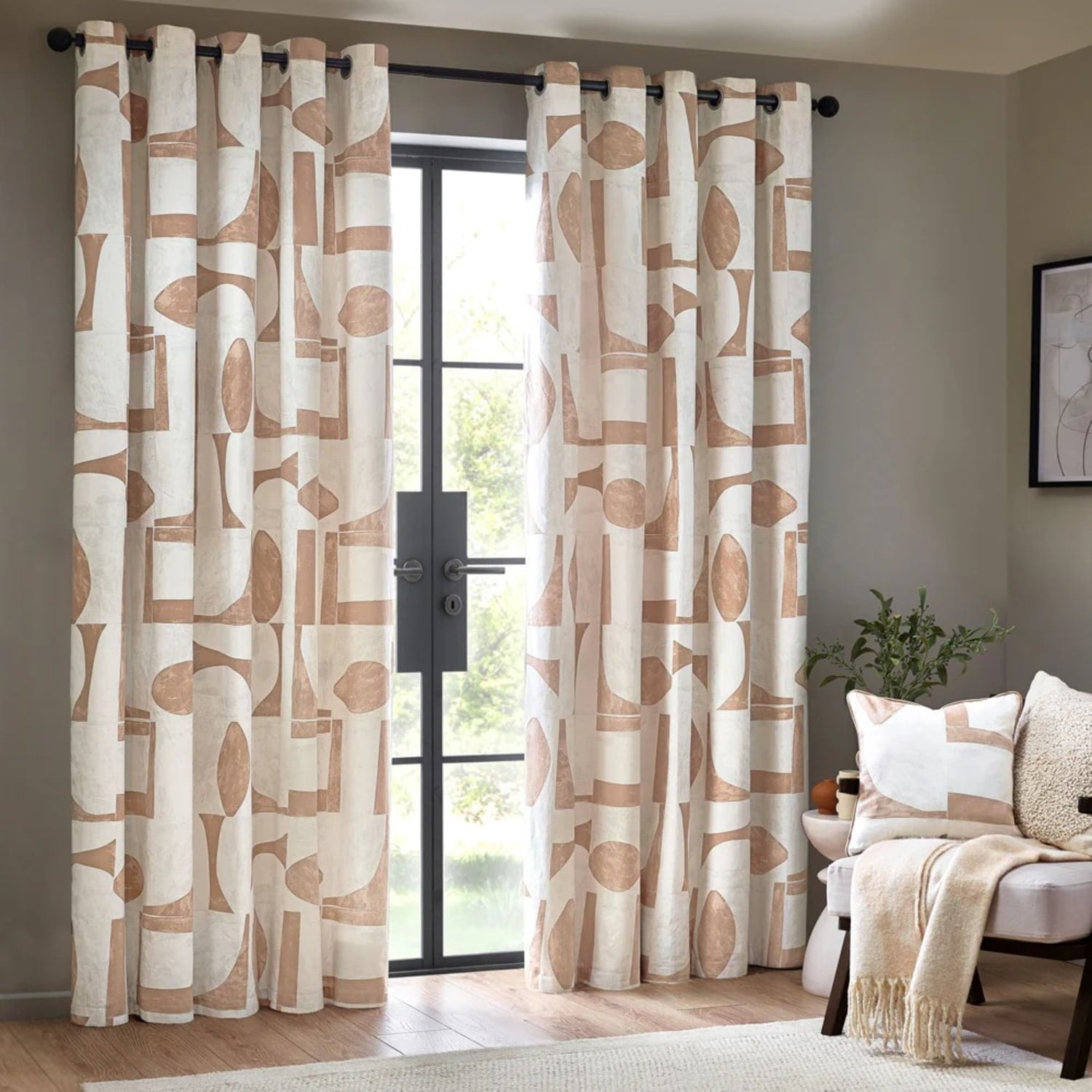 Hoem Carro Abstract Eyelet Curtains