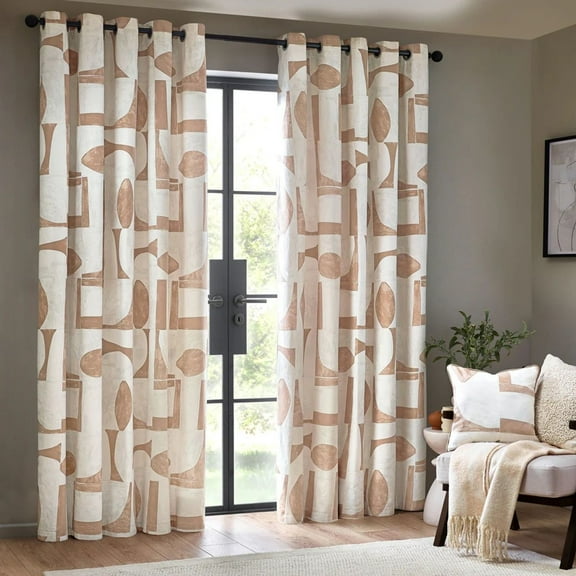 Hoem Carro Abstract Eyelet Curtains