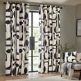 thumbnail image 1 of Hoem Carro Abstract Eyelet Curtains, 1 of 4