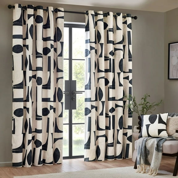 Hoem Carro Abstract Eyelet Curtains