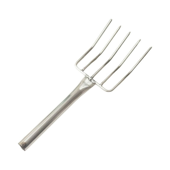 Hoement Sprout fork Potato fork for Digging Potatoes Shavings fork Digging fork Silver Stainless Steel
