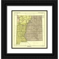 thumbnail image 1 of Hoen 12x13 Black Ornate Wood Framed with Double Matting Museum Art Print Titled - New Mexico - Hoen 1896, 1 of 4