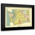 thumbnail image 1 of Hoen 18x14 Black Modern Framed Museum Art Print Titled - Washington - Olympia - Hoen 1896, 1 of 5