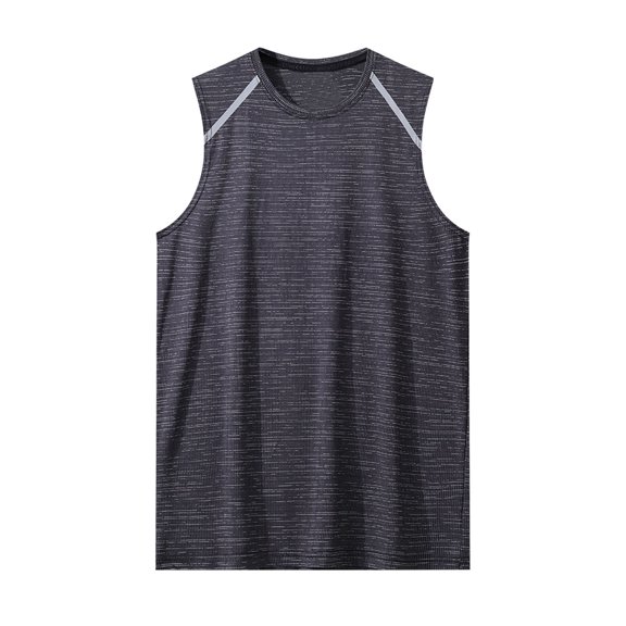 Hoen Sports Tank Tops for Men Sleeveless Round Neck Athletic Pullover Vest Gym Athletic Breathable Tops Casual Loose Shirts