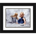 thumbnail image 1 of Hoenderkamp, Patrick 18x15 Black Ornate Wood Framed with Double Matting Museum Art Print Titled - Friends, 1 of 4