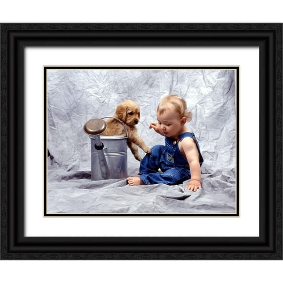 Hoenderkamp, Patrick 18x15 Black Ornate Wood Framed with Double Matting Museum Art Print Titled - Friends