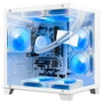 thumbnail image 1 of Hoengager AMD Ryzen 5 5600GT,16GB DDR4 3200MHz,1TB M.2 +1TB SATA SSD,WiFi& Bluetooth, Windows 11 Pro Gaming Desktop PC-White, 1 of 10