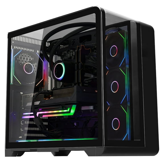Hoengager Astral Plus Gaming PC -AMD Ryzen 7 9700X 8-Core 3.8 GHz-Radeon RX 9060 XT 16GB -32GB DDR5 RAM-1TB PCIe SSD-ARGB Software-Windows 11