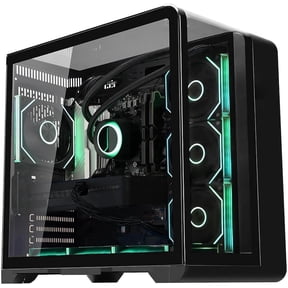 Hoengager Astral Plus Gaming PC -AMD Ryzen 7 9800X3D 8-Core 5.2 GHz-RTX 5070 12GB-32GB DDR5-1TB PCIe +1TB SATA SSD -ARGB Software -Windows 11 -Black