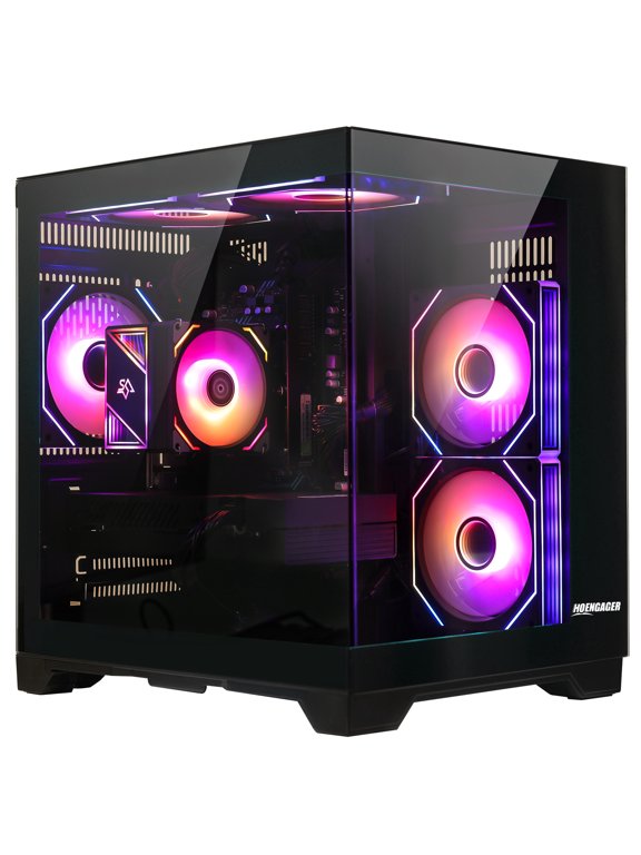 Gaming PC- AMD Ryzen 5 5500, Radeon RX 6500 XT 4G, 16GB DDR4 ,1TB PCIe SSD, Software-Controlled ARGB, Wifi& BT, Windows 11 Prebuilt PC-Black