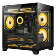 thumbnail image 1 of Hoengager Gaming PC -AMD Ryzen 7 5700G 3.8 GHz-RX 6650 XT 8GB -16GB DDR4 RAM-1TB M.2 +2TB SATA SSD-240 Liquid Cooler -WIFI &Bluetooth -RGB Fans-Windows 11 Pro Desktop Computer-Black, 1 of 9