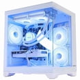 thumbnail image 1 of Hoengager Gaming PC -AMD Ryzen 7 5700X 3.4 GHz, RTX 5060 8GB, 16GB DDR4 RAM, 2TB SSD, 650W PSU, Software-controlled ARGB, Windows 11 Prebuilt PC-White, 1 of 10
