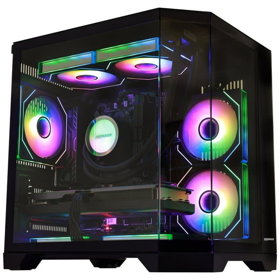 Hoengager Gaming PC AMD Ryzen 7 7800X3D 8-Core 4.2 GHz,RX 9070 16GB GDDR6, 32GB DDR5 RAM 6000MHz,1TB PCIe and 1TB SATA SSD, Windows 11