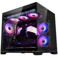 thumbnail image 1 of Hoengager Gaming PC AMD Ryzen 7 9700X Geforce RTX 5060 8G 32GB DDR5 RAM 1TB PCIe and 4TB SATA SSD 850W PSU 360 AIO RGB Liquid Cooler Windows 11 -Black, 1 of 13
