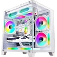 thumbnail image 1 of Hoengager Gaming PC -Intel i7-13700F 2.1GHz -GeForce RTX 4070 12GB -16GB DDR4 3200MHz- 1TB M.2 SSD -RGB Fans -WIFI &BT ,HDMI- Liquid Cooler- Windows 11 Pro Desktop -White, 1 of 6
