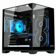 thumbnail image 1 of Hoengager Horizon Gaming PC -AMD Ryzen 7 5700G 8-Core 3.8 GHz-RTX 5070 12GB-32GB DDR4 RAM-1TB PCIe SSD-RGB Fans-Windows 11 Desktop Computer-Black, 1 of 9
