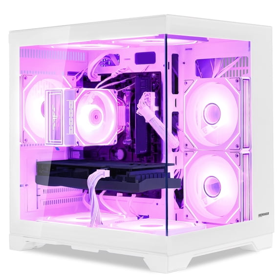 Hoengager King Gaming PC AMD Ryzen 5 5500 6-Core 3.6 GHz,Radeon RX 6500 XT 4GB, 16GB DDR4 RAM,1TB PCIe and 2TB SATA SSD,RGB FAN, Windows 11